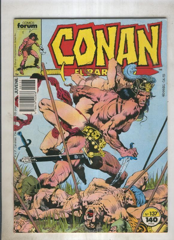 Conan el Barbaro primera edicion numero 137 (numerado 4 en trasera)