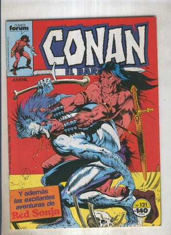 Conan el Barbaro primera edicion numero 121 (numerado 2 en trasera)