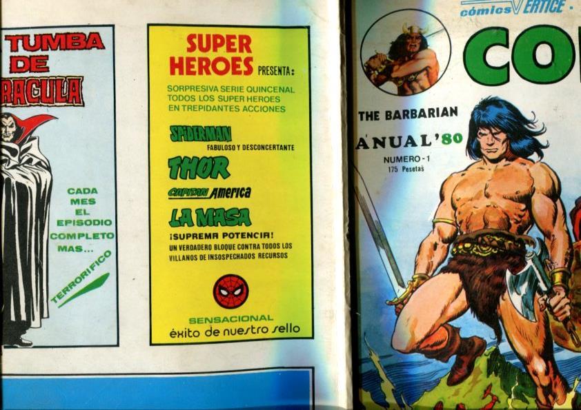 Conan el barbaro anual 1980 (numerado 5 en trasera)