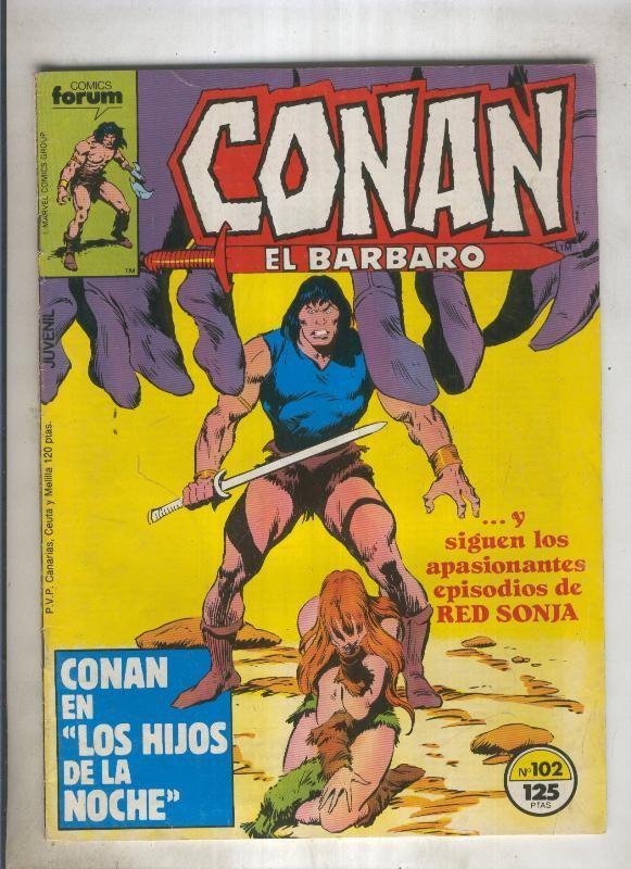 Conan el Barbaro primera edicion numero 102 (numerado 1 en trasera)