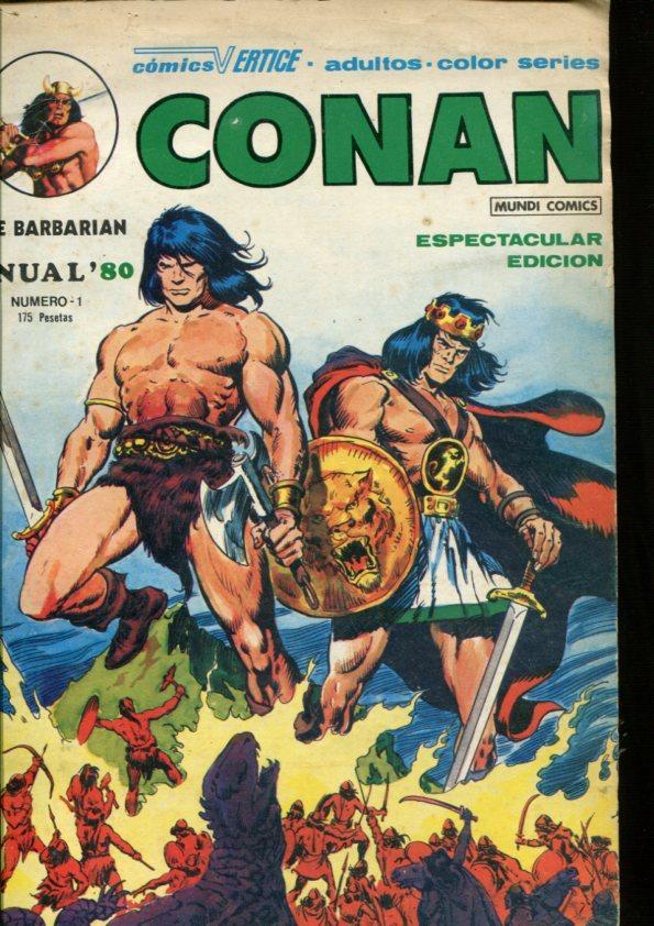 Conan el barbaro anual 1980 (numerado 2 en trasera)