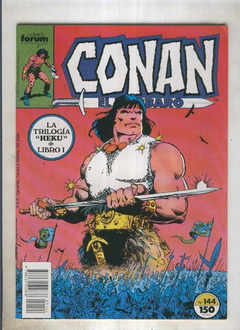 Conan el Barbaro primera edicion numero 144 (numerado 1 en trasera)