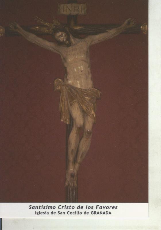 Postal 011711: Santisimo Cristo de los Favoles, iglesia San Cecilio de Granada