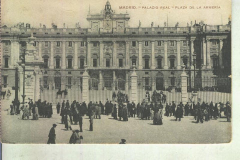 Postal 013297: Palacio Real, plaza de la armeria de Madrid