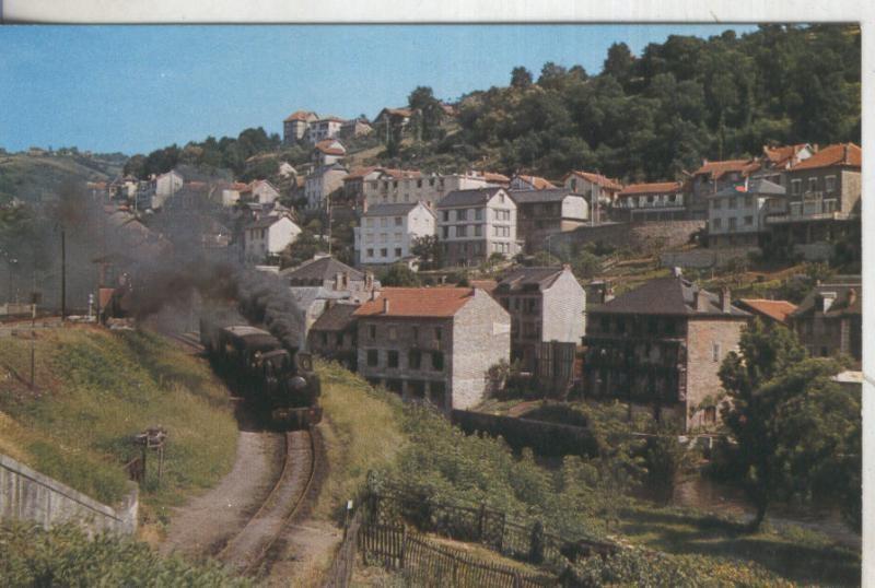 Postal 013555: Tren Correze, Ligne de tulle a argentat