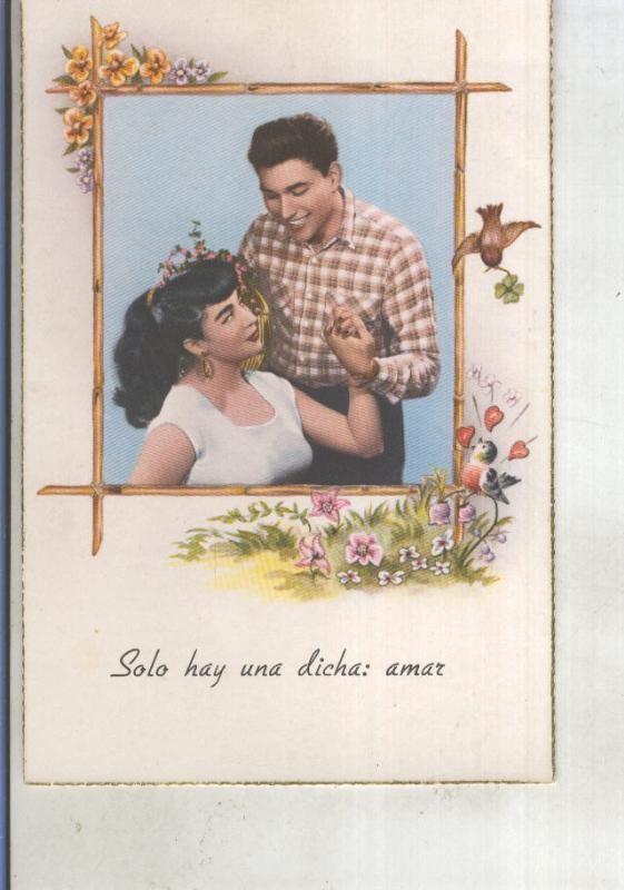Postal 015266: Pareja romantica