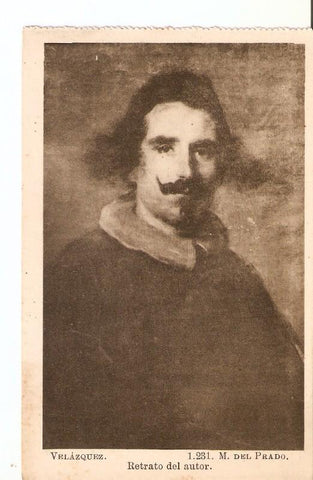 Postal 028351 : Velazquez. Retraro del autor, M. del Prado