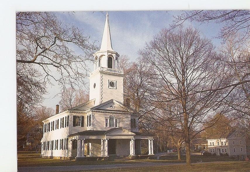 Postal 029375 : Traditional centerpiece for a New England green or common this Church can be foun in Washington Conn