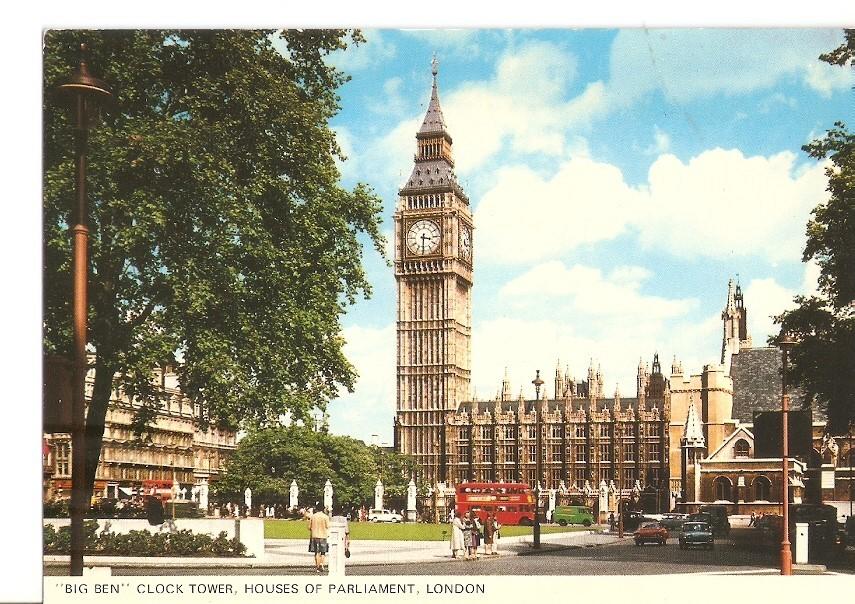 Postal 030038 : Big Ben Clock Tower Houses of Parliament. London