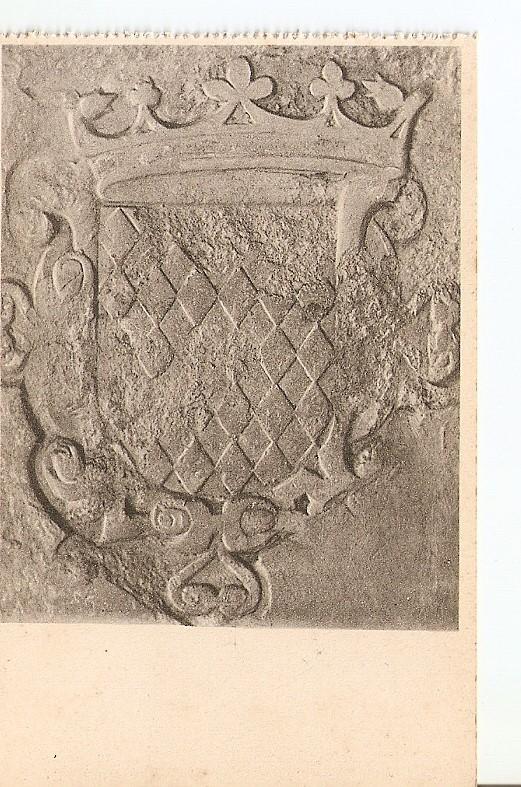 Postal 035816 : Cartuja de Montalegre - Lapida de la fundadora Doña Blanca de Capcentellas