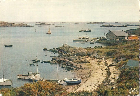 Postal 040162 : Le Port. Les iles Chausey (Manche)