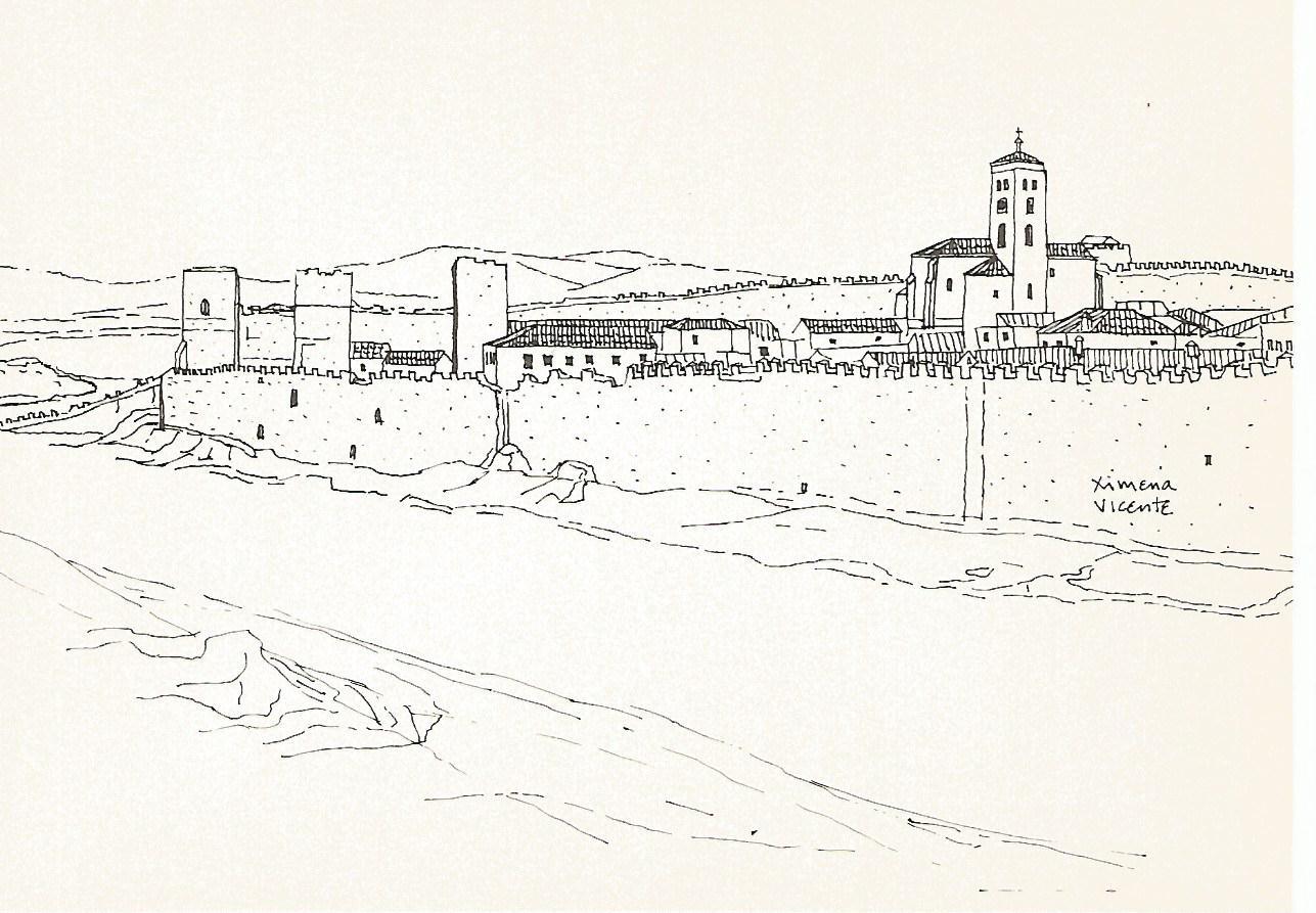 Postal 50688: XIMENA VICENTE - Buitrago de Lozoya. Murallas
