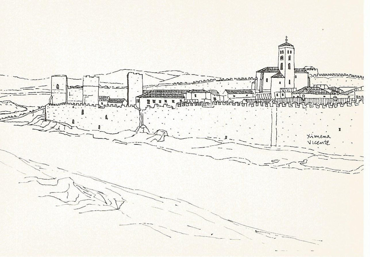 Postal 50688: XIMENA VICENTE - Buitrago de Lozoya. Murallas