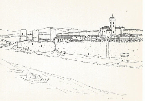 Postal 50688: XIMENA VICENTE - Buitrago de Lozoya. Murallas