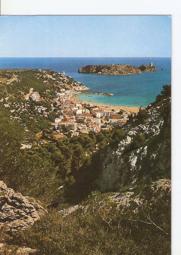 Postal 041586 : Costa Brava. Estartit. Vista parcial Islas Medas al fondo