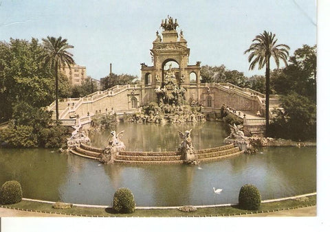 Postal 041769 : Barcelona. Parque de la Ciudadela Lago y cascada
