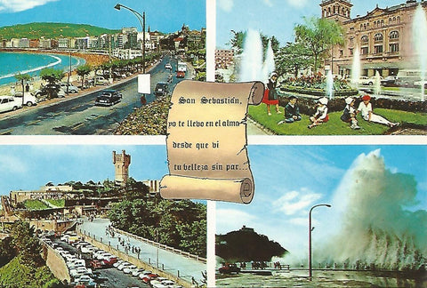 Postal 52058: SAN SEBASTIAN - Vista parcial. Jardines de la Reina Regente