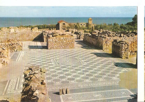 Postal 044559 : Ampurias (Costa Brava). Mosaicos romanos