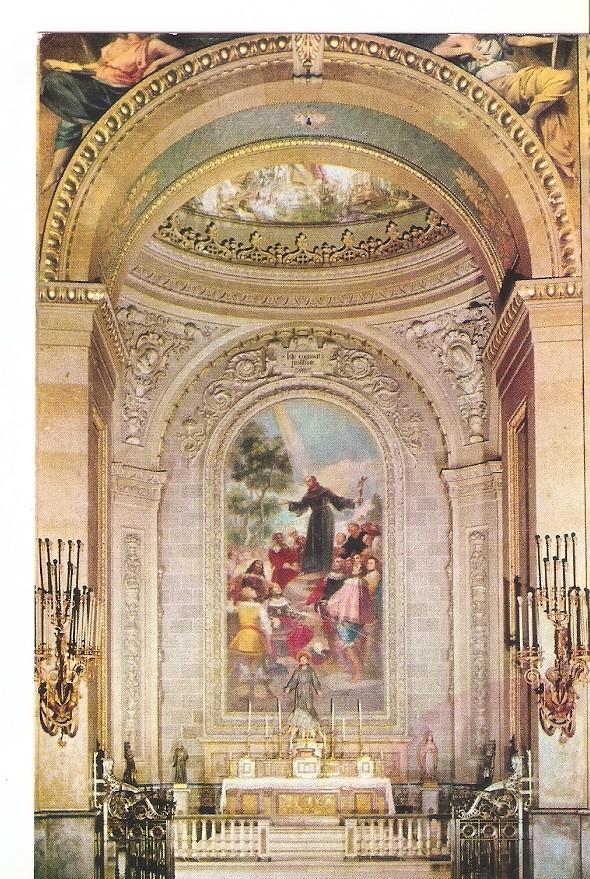 Postal 045142 : San Francisco El Grande Capilla de San Benardino. Pintura de Goya