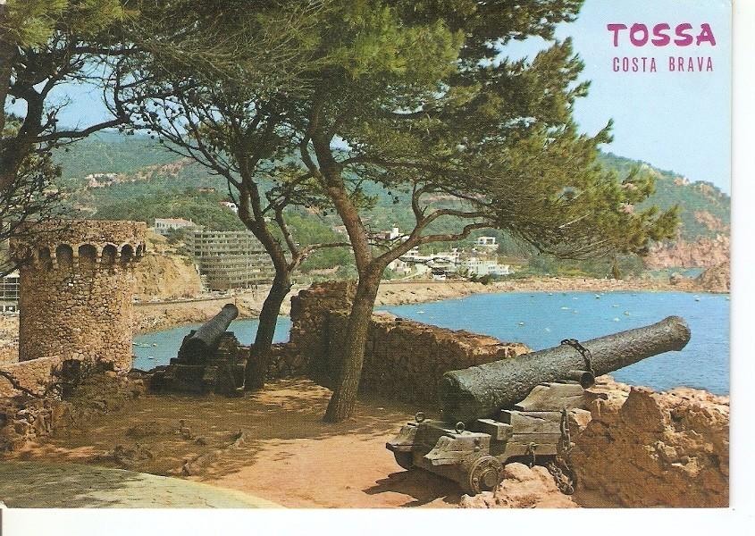 Postal 036695 : Tossa de Mar Costa Brava. Detalle del recinto amurallado
