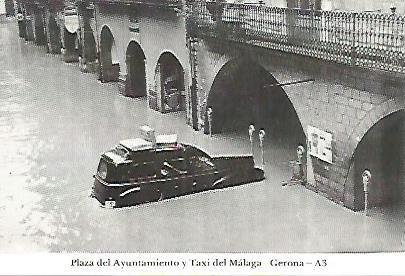 POSTAL 55121: Gerona. Plaza Ayuntamiento. 1962