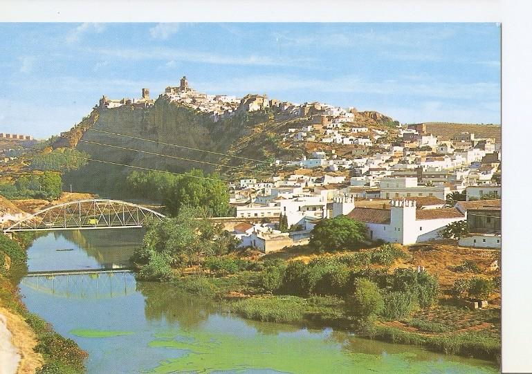 Postal 049568 : Arcos de la Frontera. Rio Guadalete vista parcial y Corte de la Peña
