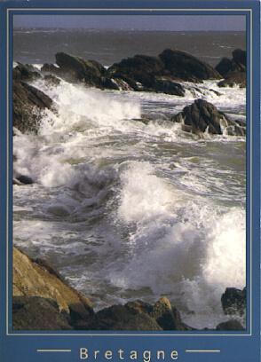 POSTAL 57178: Bretagne Gros temps sur la cote