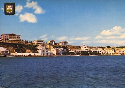 POSTAL 57244: Isla de Menorca Mahon Cala Figuera y Club Nautico