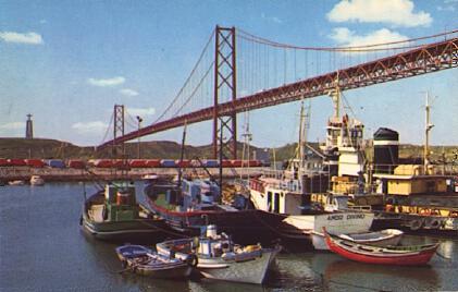 POSTAL 57307: Lisboa (Portugal) Ponte sobre o tejo