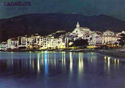 POSTAL 57331: Cadaques (Costa Brava) Nocturno