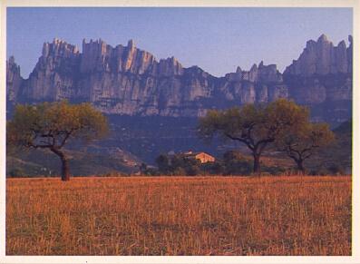 POSTAL 57354: Montserrat. La “Serra d Or” desde la comarca del Bages