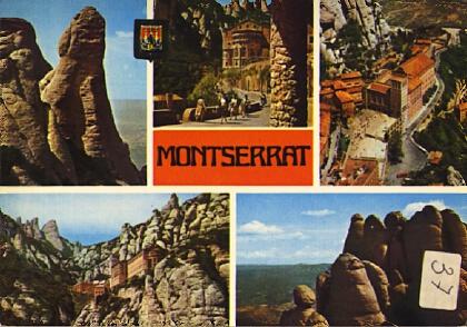 POSTAL 57374: Montserrat  diversos aspectos