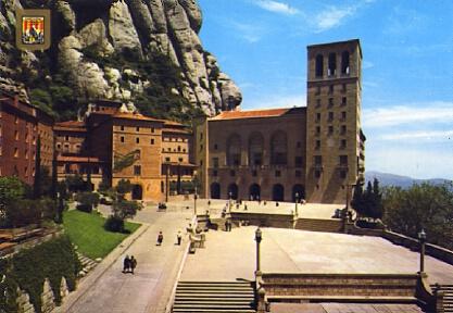 POSTAL 57377: Montserrat Façana i Plaça del Santuari
