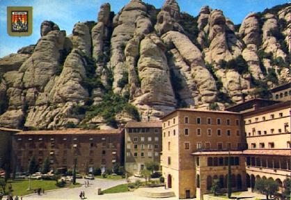 POSTAL 57378: Montserrat vista parcial del Santuario