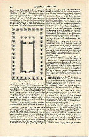 LAMINA ESPASA 12594: Plano del templo de Afrodisias en Caria