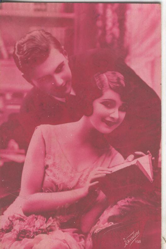 Postal coloreada de epoca 0077 : Fotocelere: Pareja