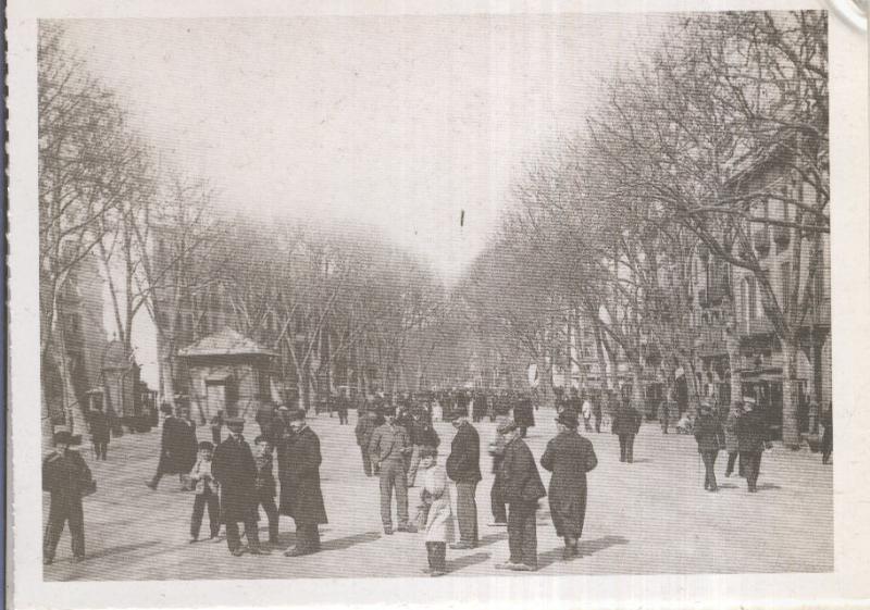 Postal 012541: Barcelona: Rambla de Santa Monica