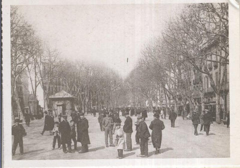 Postal 012541: Barcelona: Rambla de Santa Monica