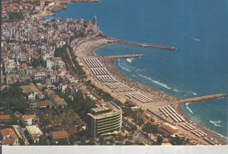 Postal 016071: Vista aerea de Sitges
