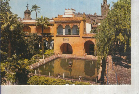 Postal 016228: La Giralda vista desde el patio de la Alcazar de Sevilla