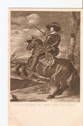 Postal 022897 : Retrato ecuestre del Conde Duque de Olivares, Velazquez