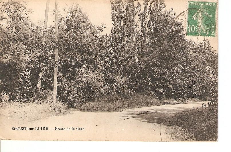 Postal 026837 : St Just sur Loire, Route de la Gare