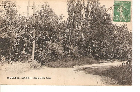 Postal 026837 : St Just sur Loire, Route de la Gare
