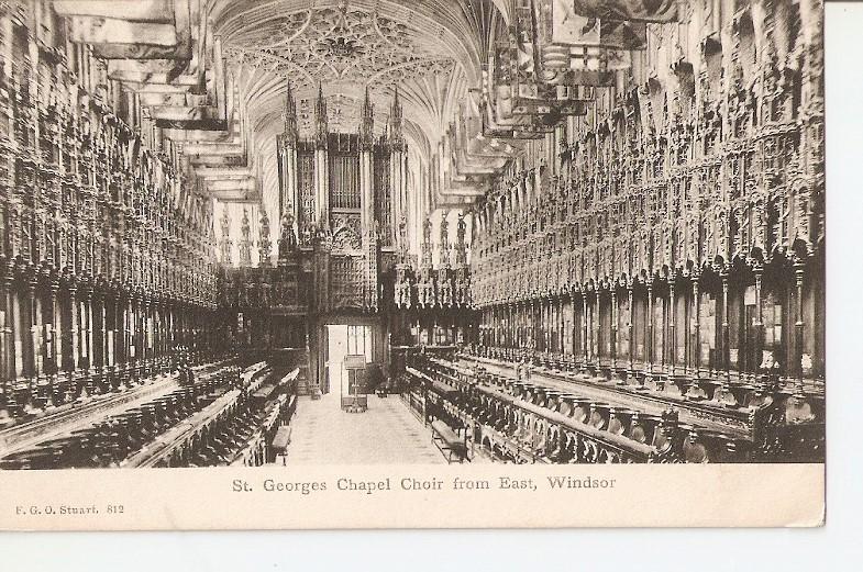 Postal 026981 : St. Georges Chapel Choir from East. Windsor
