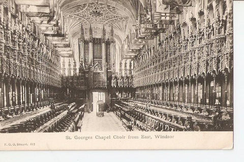 Postal 026981 : St. Georges Chapel Choir from East. Windsor