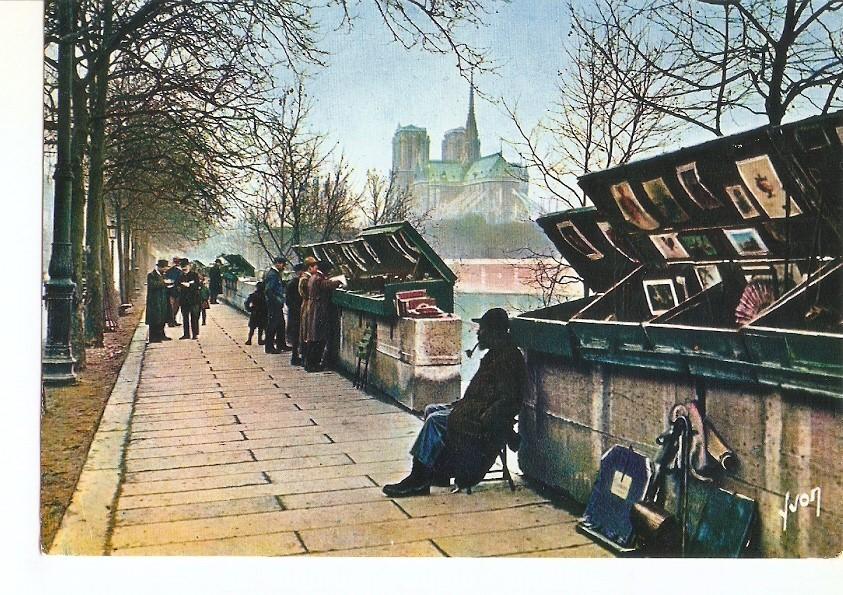 Postal 030524 : Couleurs et Lumiere de France Paris. Les Bouquinistes du Quai de la Touernelle