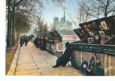 Postal 030524 : Couleurs et Lumiere de France Paris. Les Bouquinistes du Quai de la Touernelle