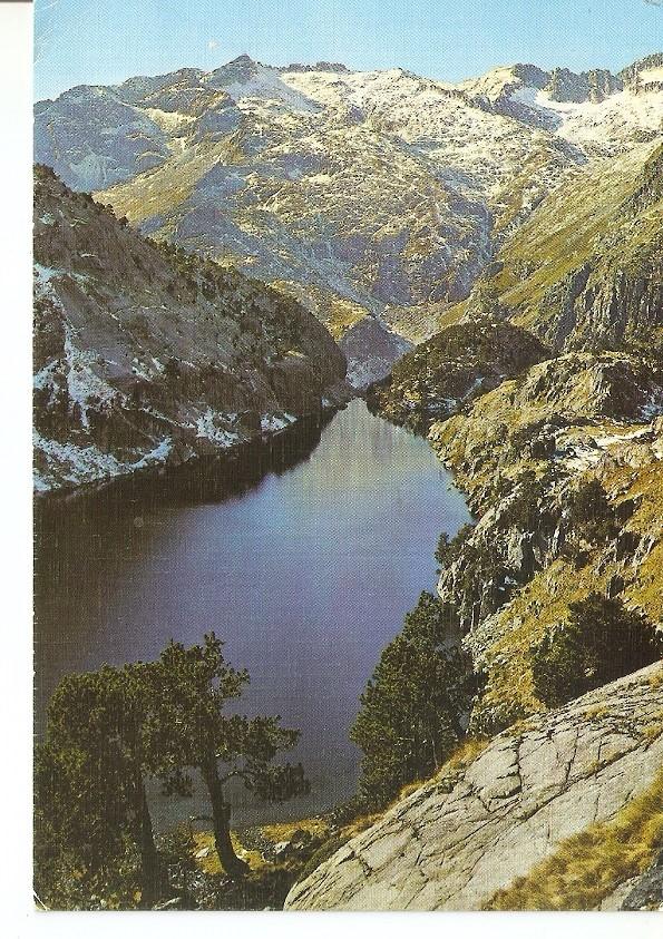 Postal 031997 : Valle de Bohi-Estany negre al fondo Comolo Formo y los Bessiberri