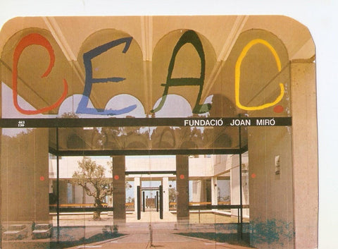 Postal 038123 : Entrada i pati Central.fundacio Joan Miro. CEAC