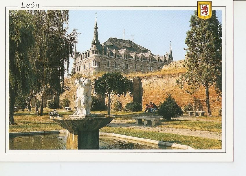 Postal 040445 : Leon. Jardines del Cid